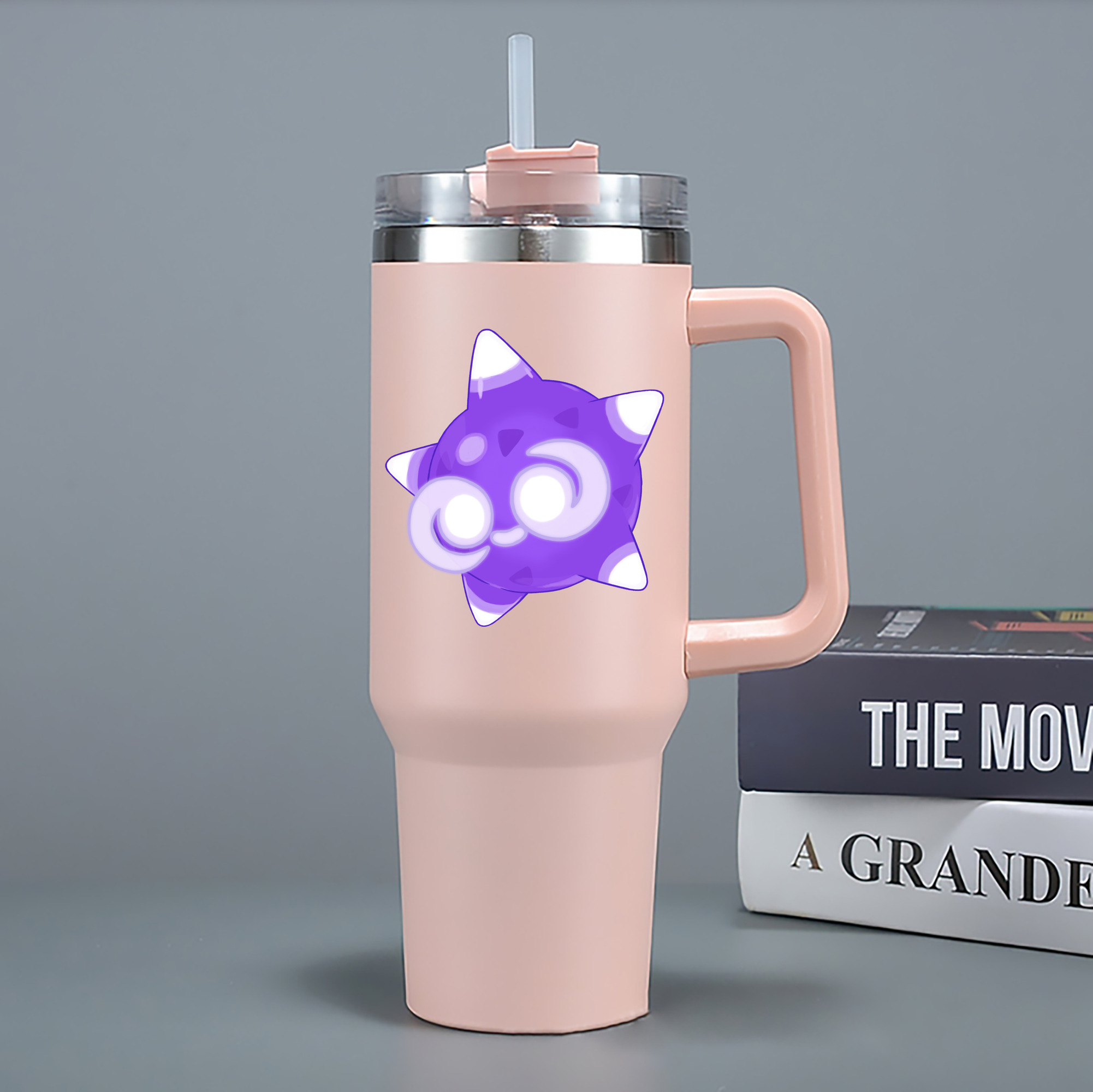 （画像用） ポケットモンスター Pokémon 1200mL車用タンブラー - クリスタルステッカー（プラスチックストロー付き）